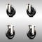 Service Caster 5 Inch 316SS Hard Rubber Wheel Swivel Top Plate Caster Rigid SCC, 2PK SCC-SS31620S514-HRS-2-R-2 - alternate 1